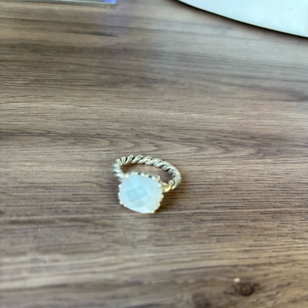 Pandora Mother of Pearl Silver Ring Size 6